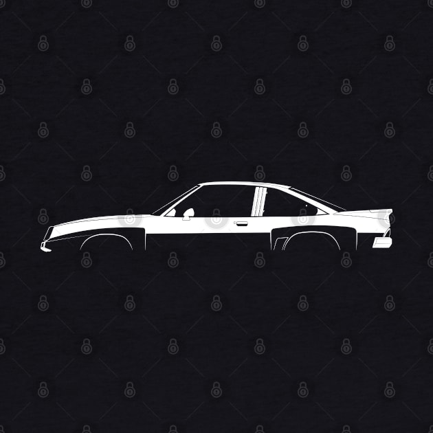 Opel Manta 400 (B) Silhouette by Car-Silhouettes